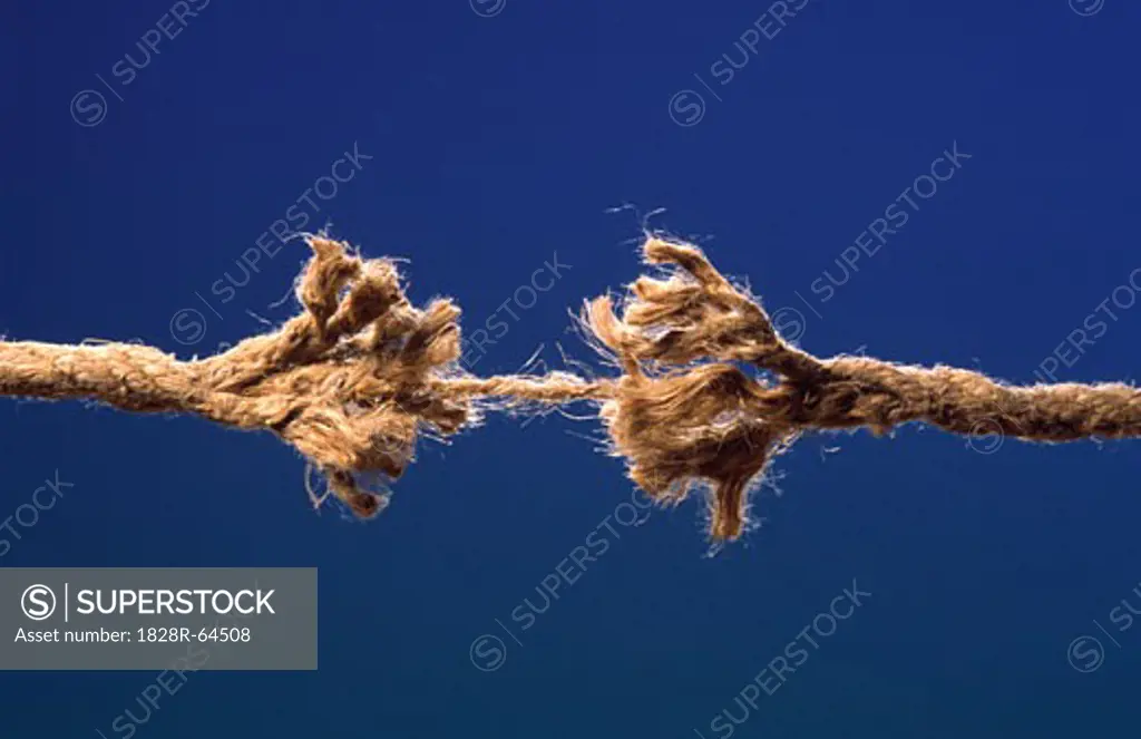Fraying Rope about to Break