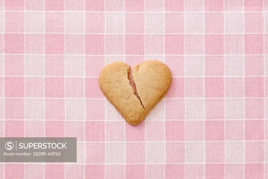Broken Heart-shaped Cookie
