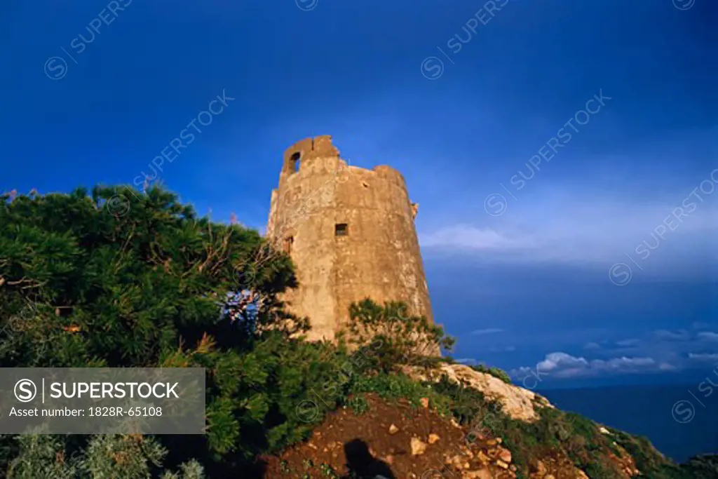 Ancient Saracen Tower, Sardinia, Italy