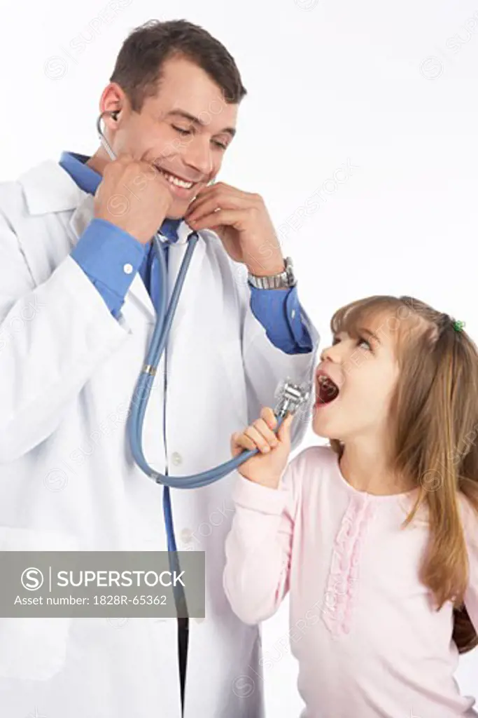 Little Girl With Doctor