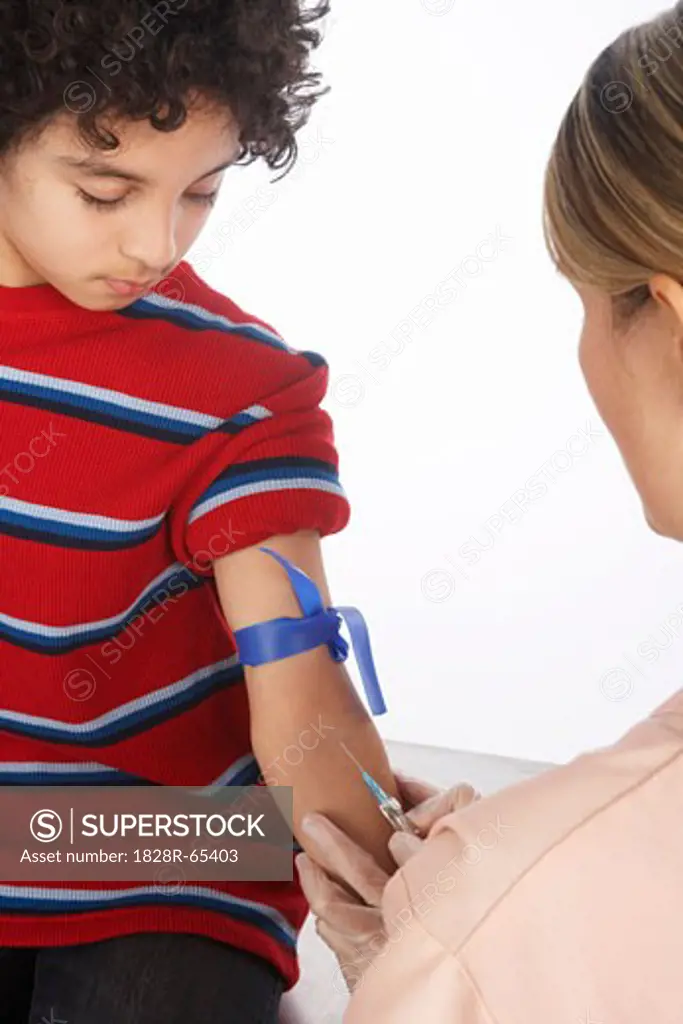 Boy Getting a Needle