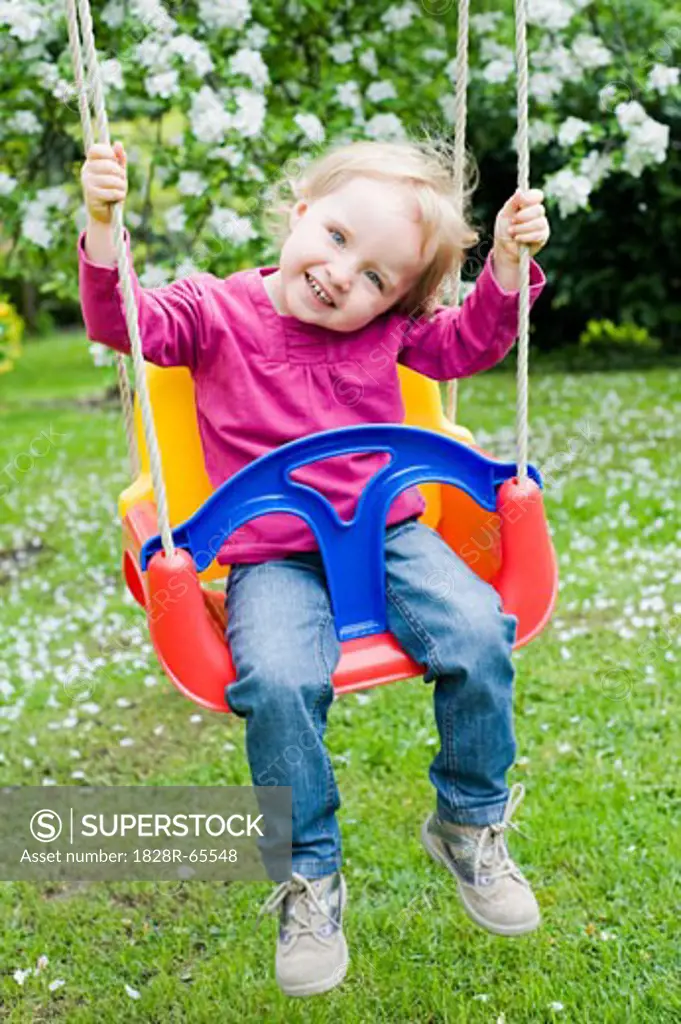 Little Girl on a Swing