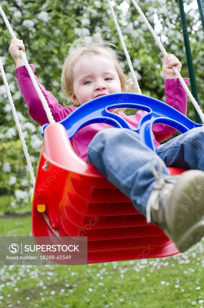 Little Girl on a Swing