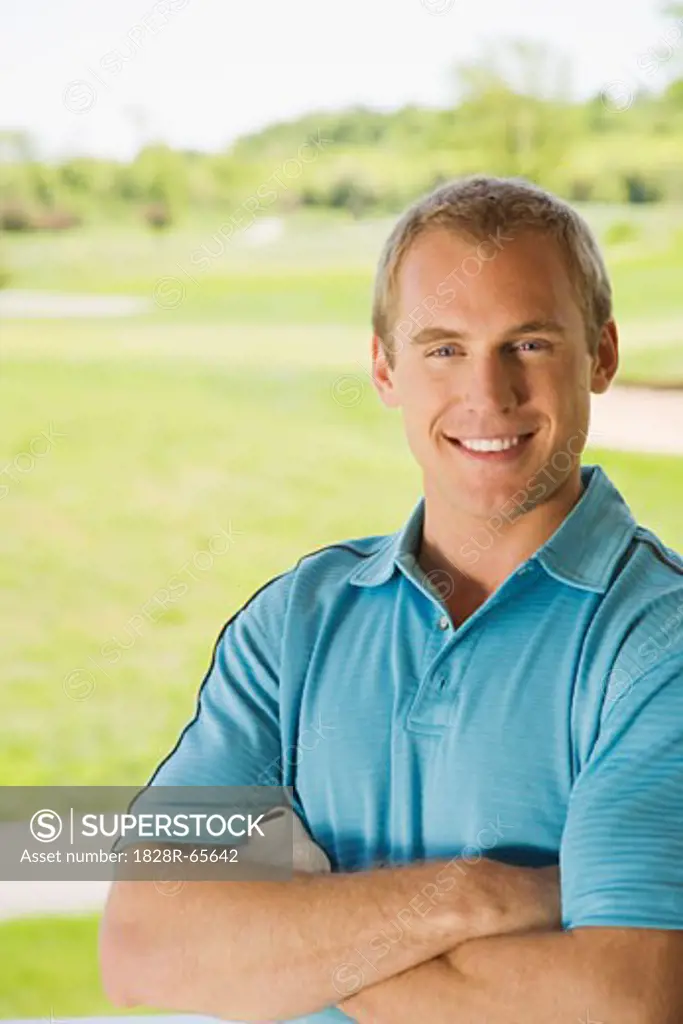Portrait of Man at Golf Course