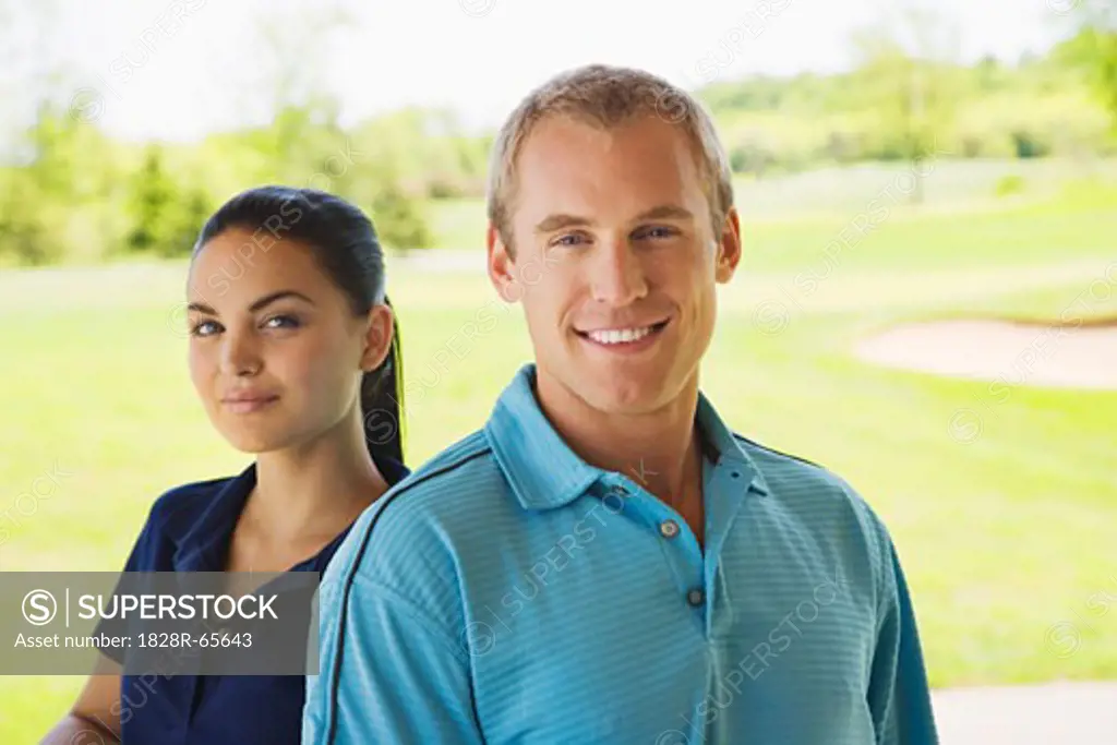 Couple at Golf Club