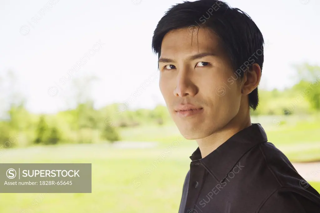 Portrait of Man at Golf Course