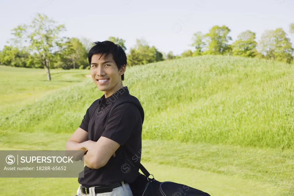 Portrait of Man at Golf Course                                                                                                                                                                          