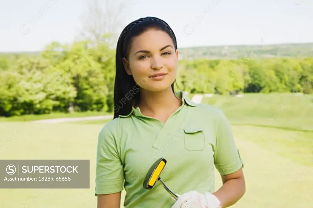 Woman at Golf Course                                                                                                                                                                                    