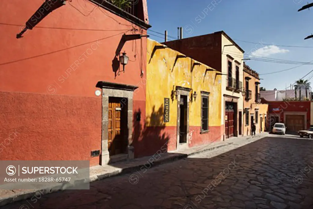 Cobblestone Streets of San Miguel de Allende, Guanajuato, Mexico