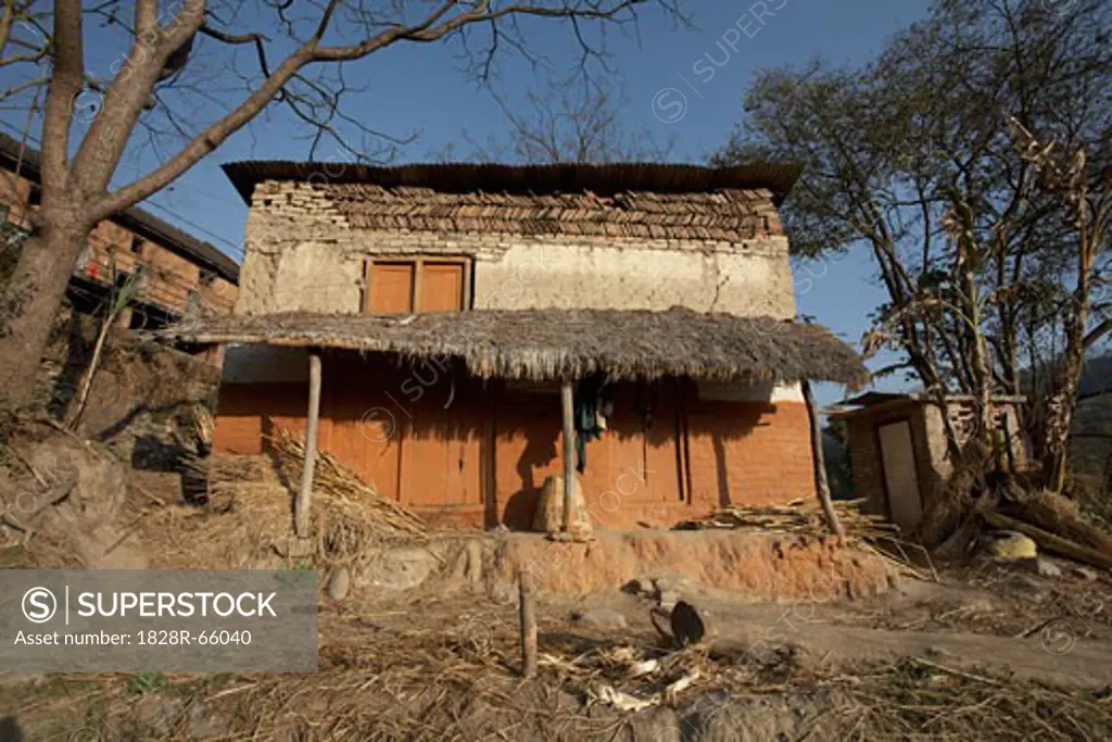 Exterior of House in Chapagaon, Nepal