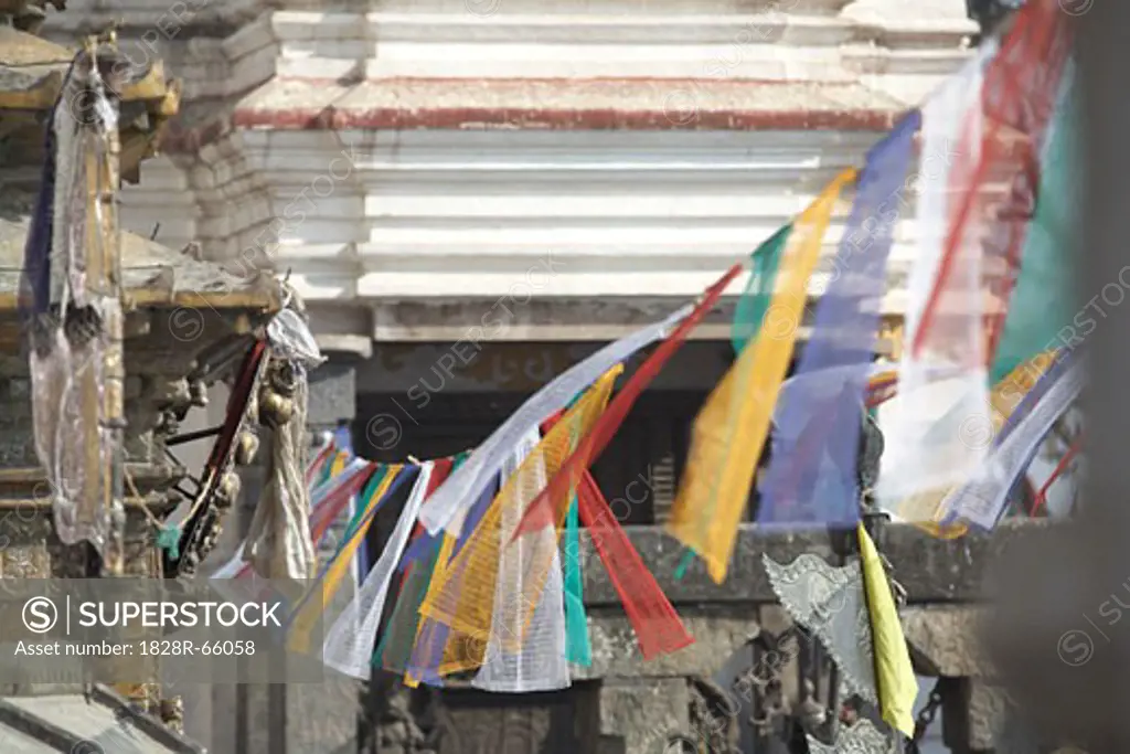 Prayer Flags at Monkey Temple, Kathmandu, Nepal
