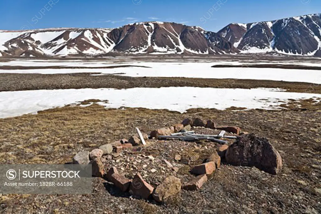 Inuit Grave Site, Craig Harbour, Ellesmere Island, Nunavut, Canada