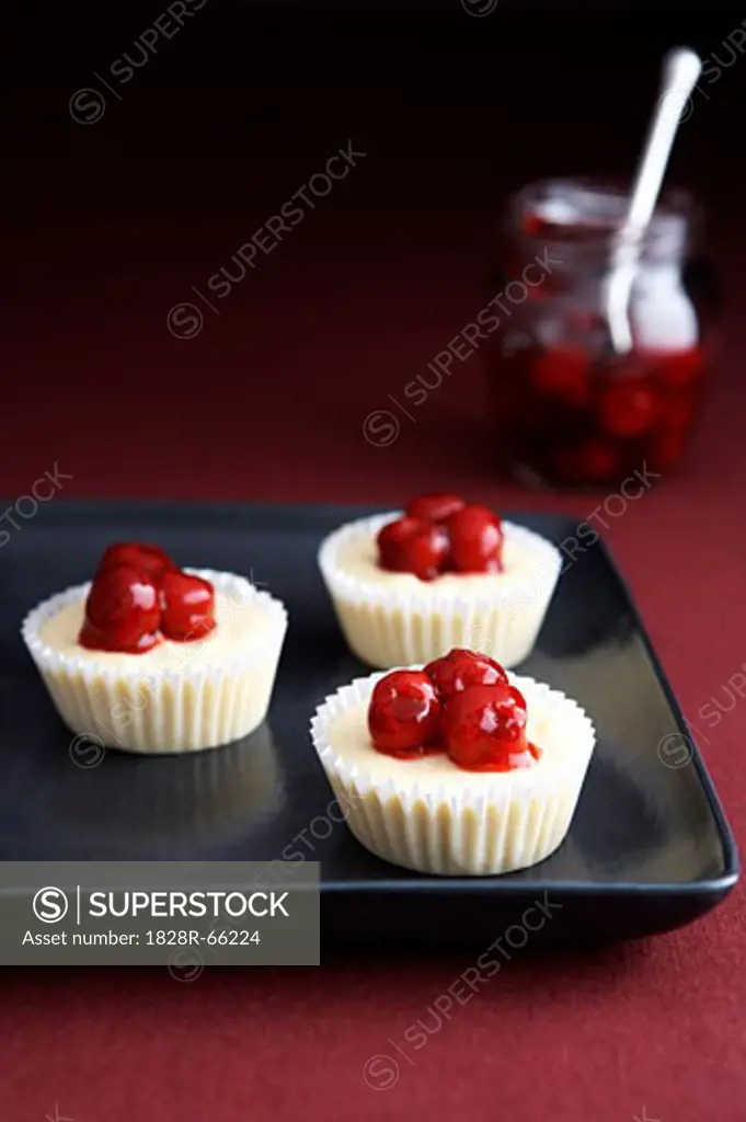 Mini Cherry Cheesecakes