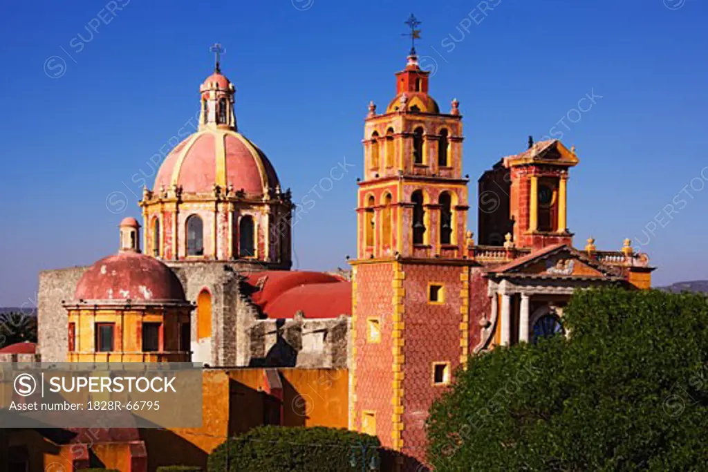 Santa Maria de la Asuncion, Plaza Miguel Hidalgo, Tequisquiapan, Queretaro, Mexico