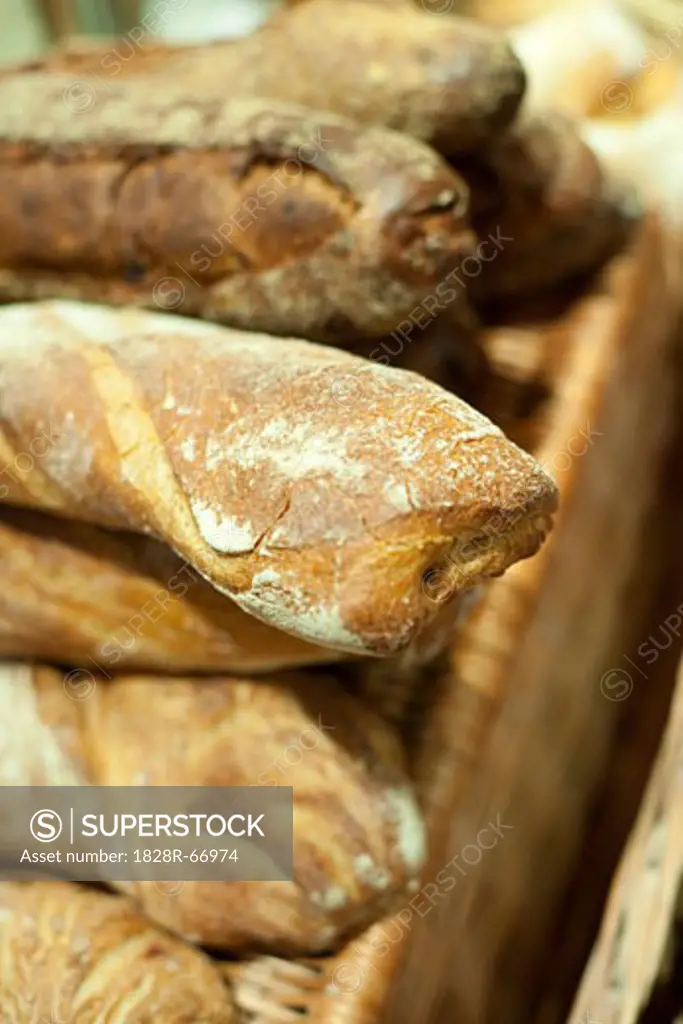 Close-up of Bread in a Bakery
