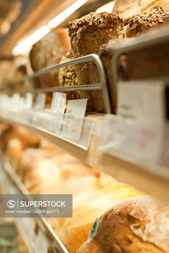 Close-up of Bread in a Bakery