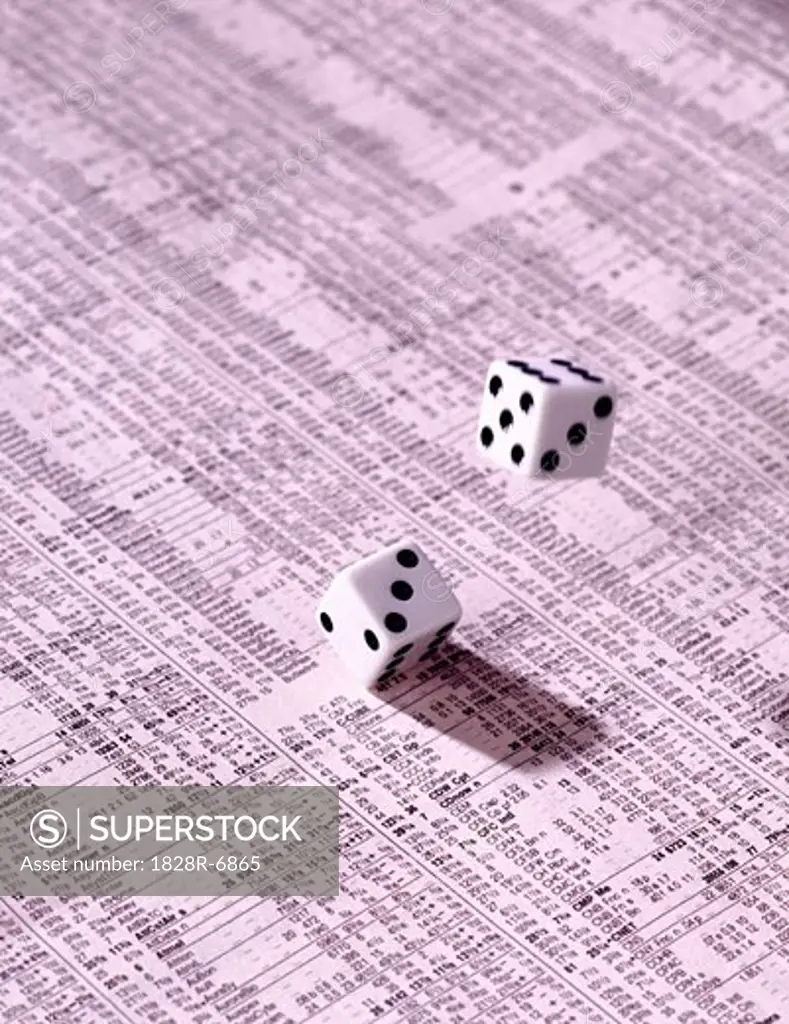 Dice on Financial Paper   