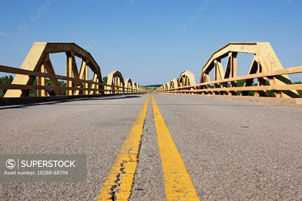 The Pony Bridge Over the Canadian River, Route 66, Oklahoma, USA