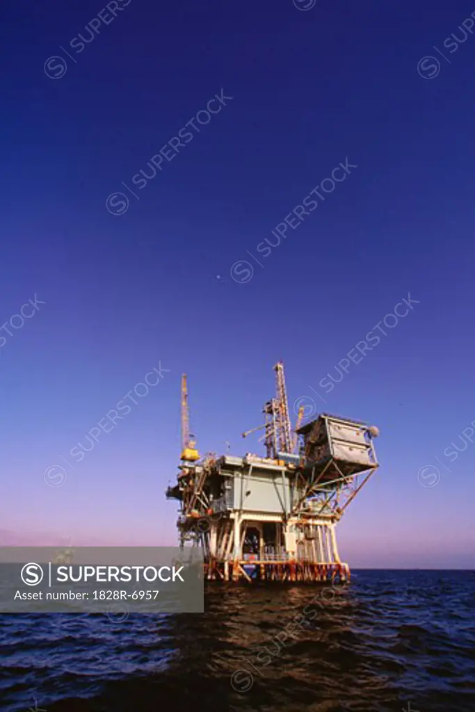 Offshore Oil Rig California, USA   