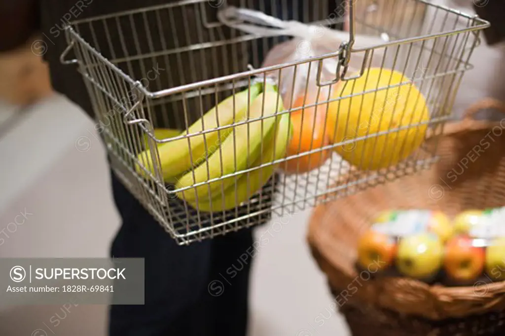 Fruit in Grocery Basket