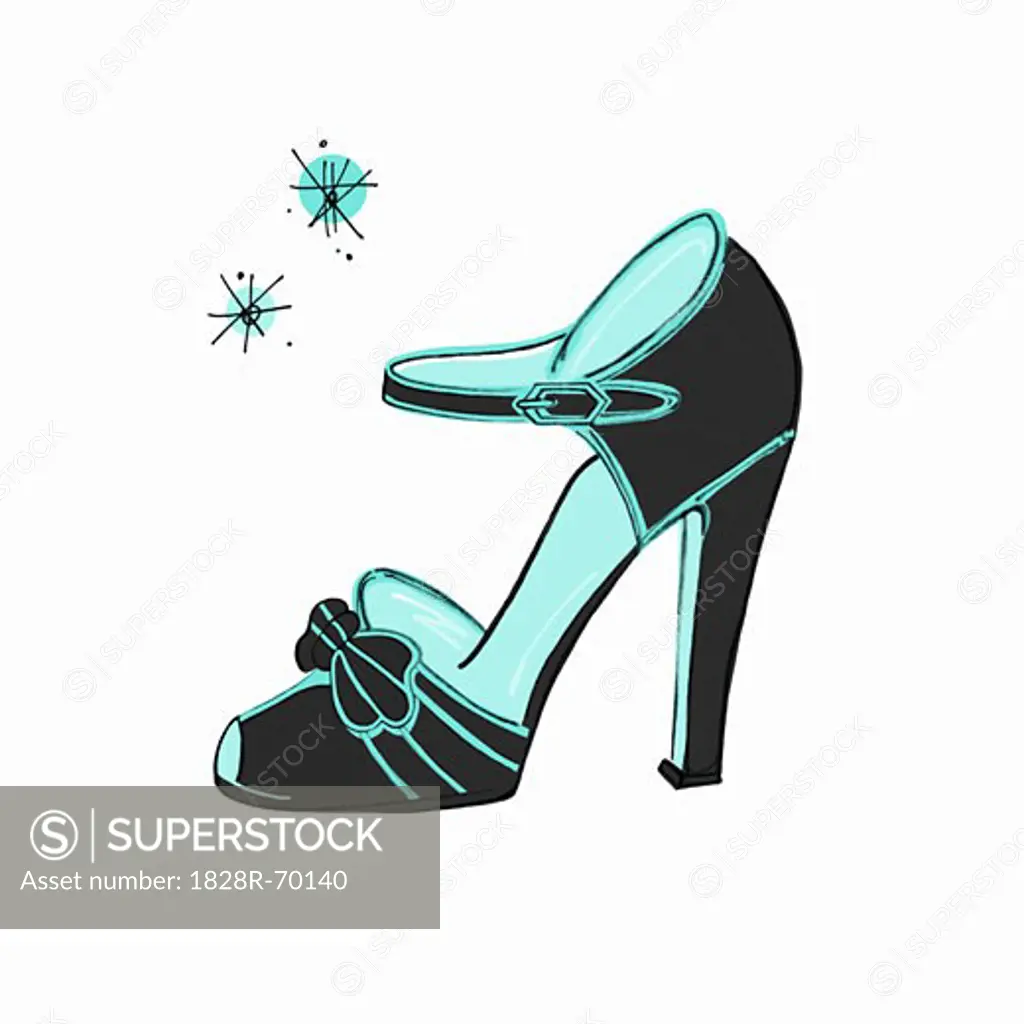 Illustration of Peep Toe Shoe
