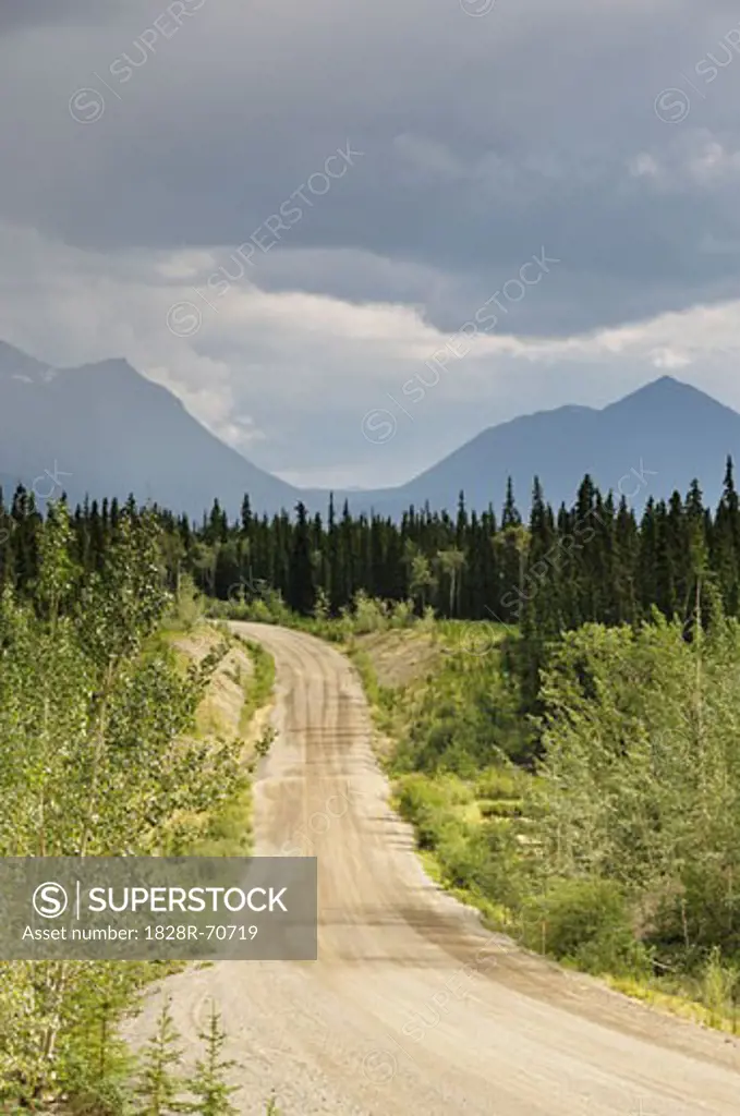 Gravel Road, Yukon Plateau, Yukon Territory, Canada