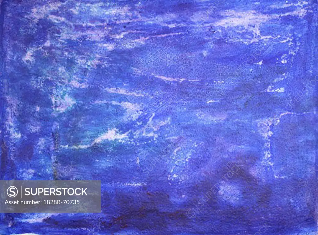 Painted Blue Textural Background