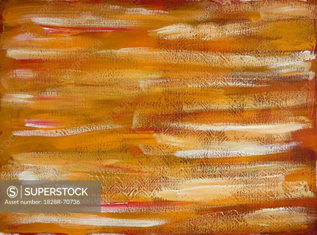 Painted Orange Textural Background