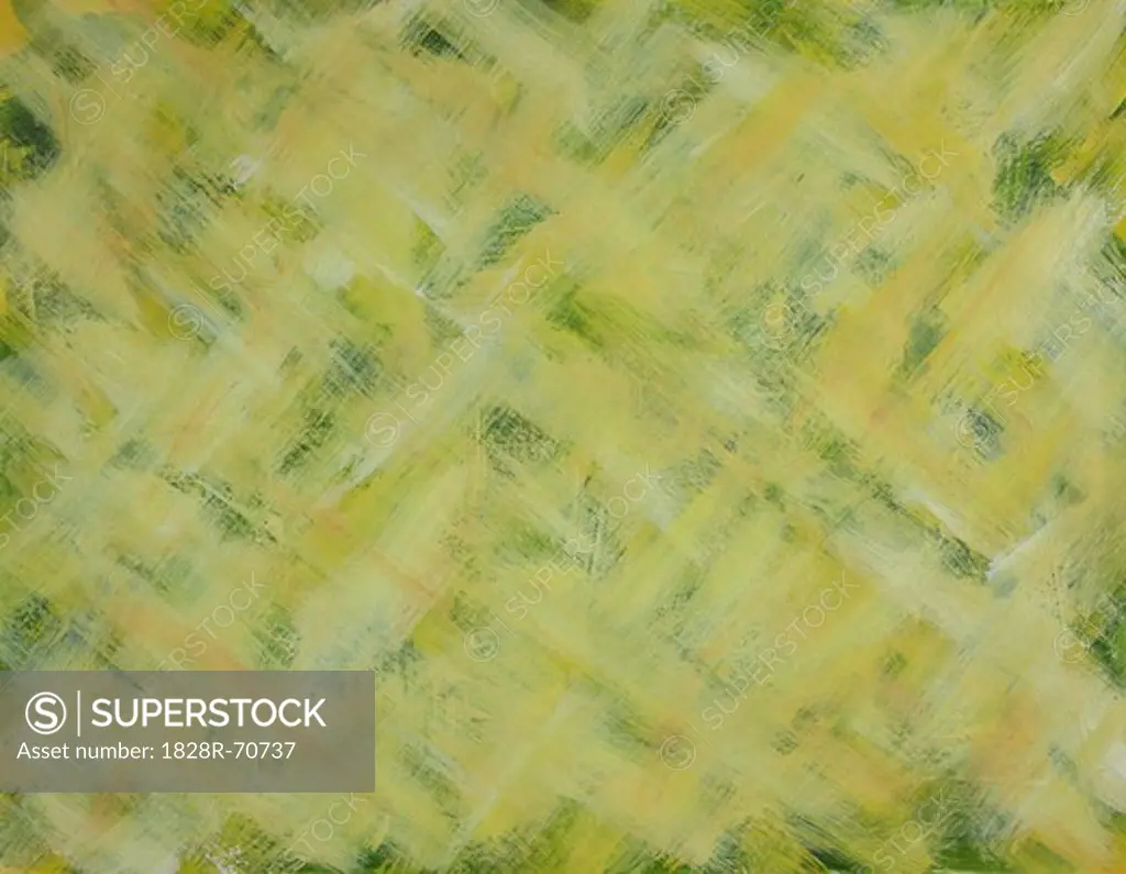 Painted Yellow and Green Textural Background