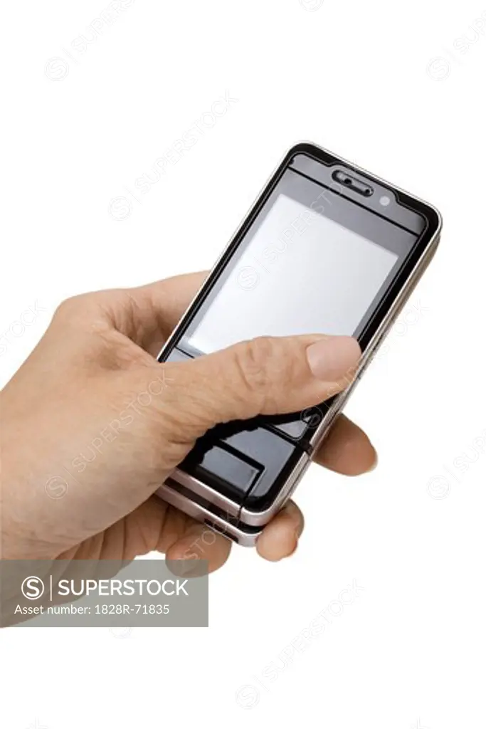 Close-up of Person Holding Cell Phone