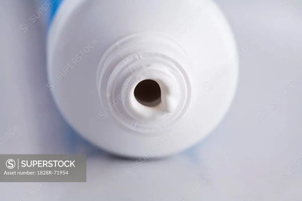 Close-up of Open Tube of Toothpaste