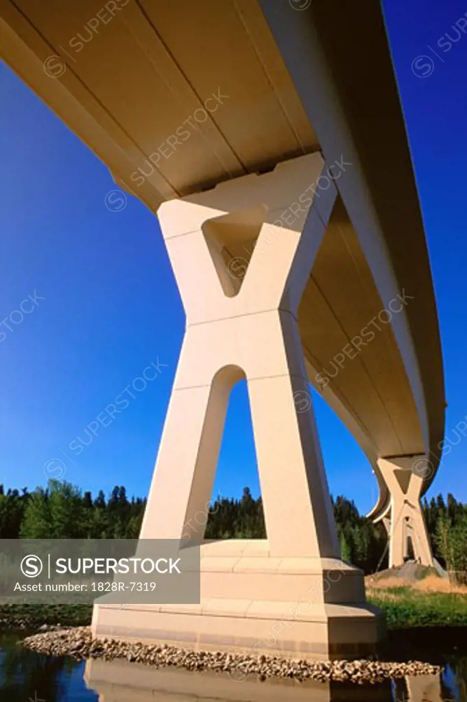 The Stoney Trail Bridge, Calgary, Alberta Canada   