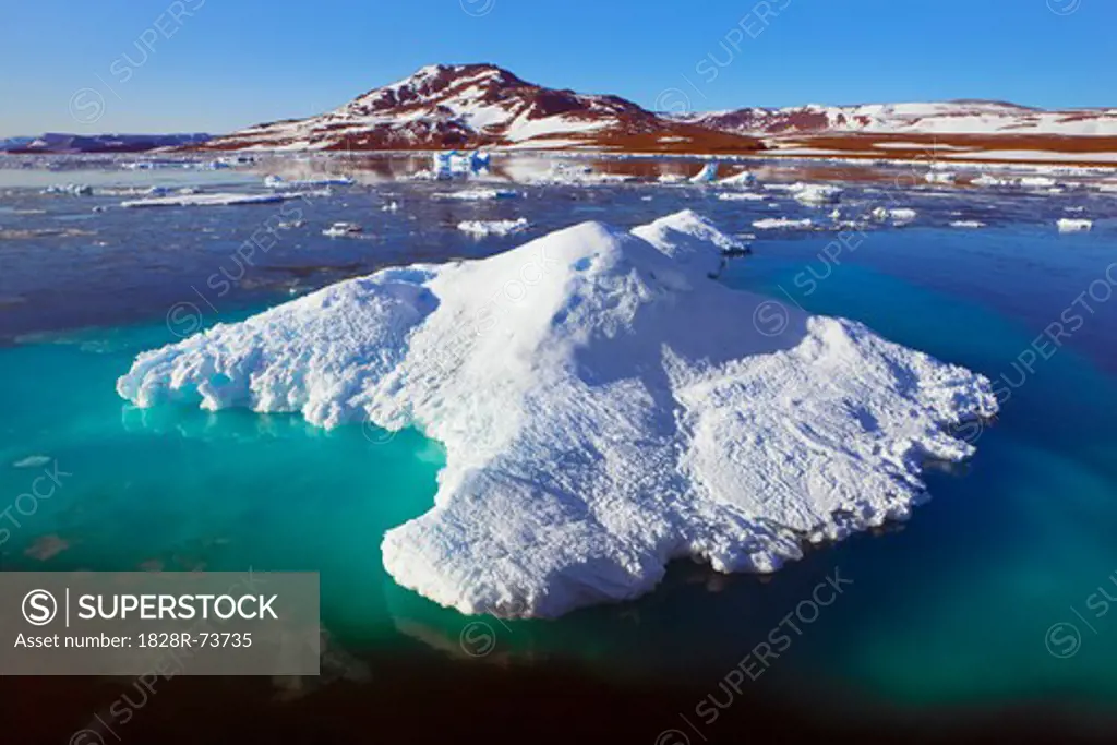 Drift Ice, Sabine Island, East Greenland, Greenland