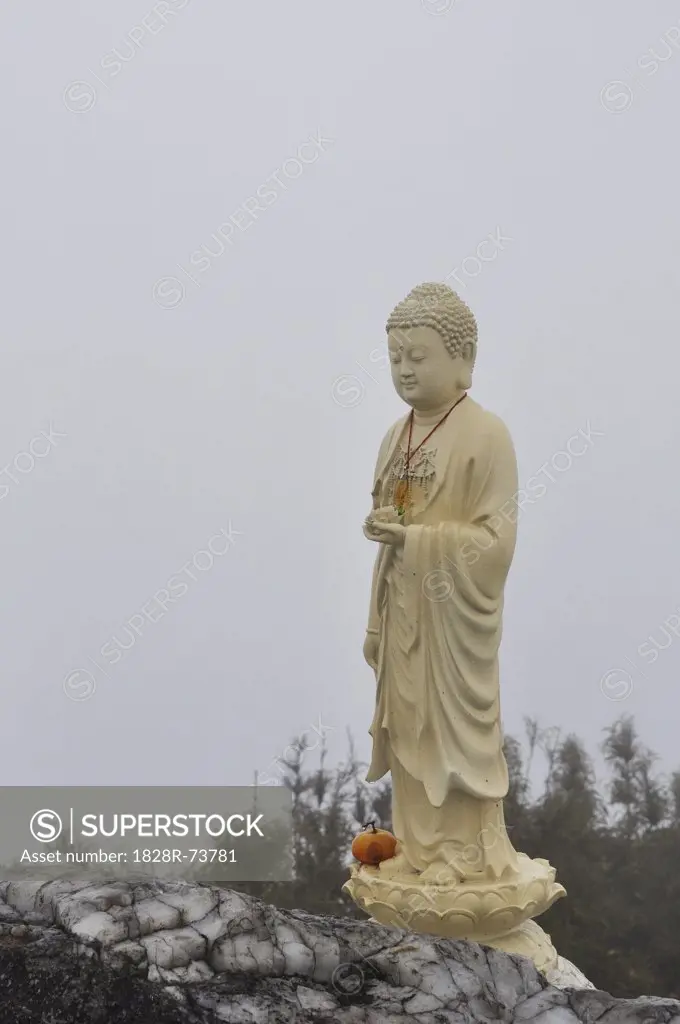 Buddha Statue at Summit of Fansipan, Hoang Lien Mountains, Vietnam
