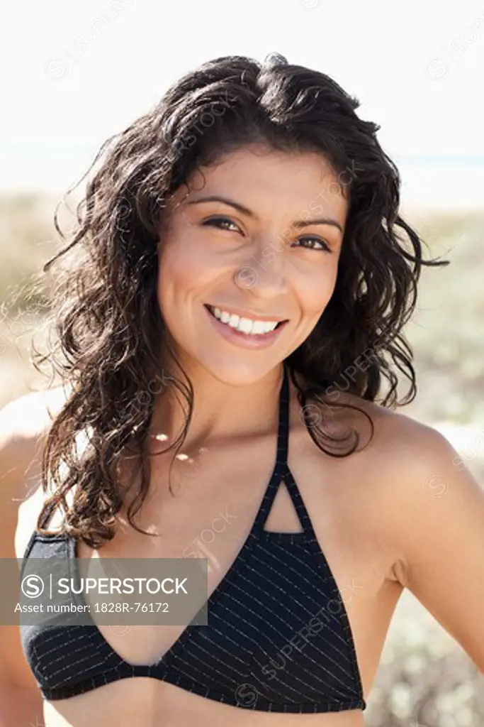 Portrait of Woman, Zuma Beach, California, USA