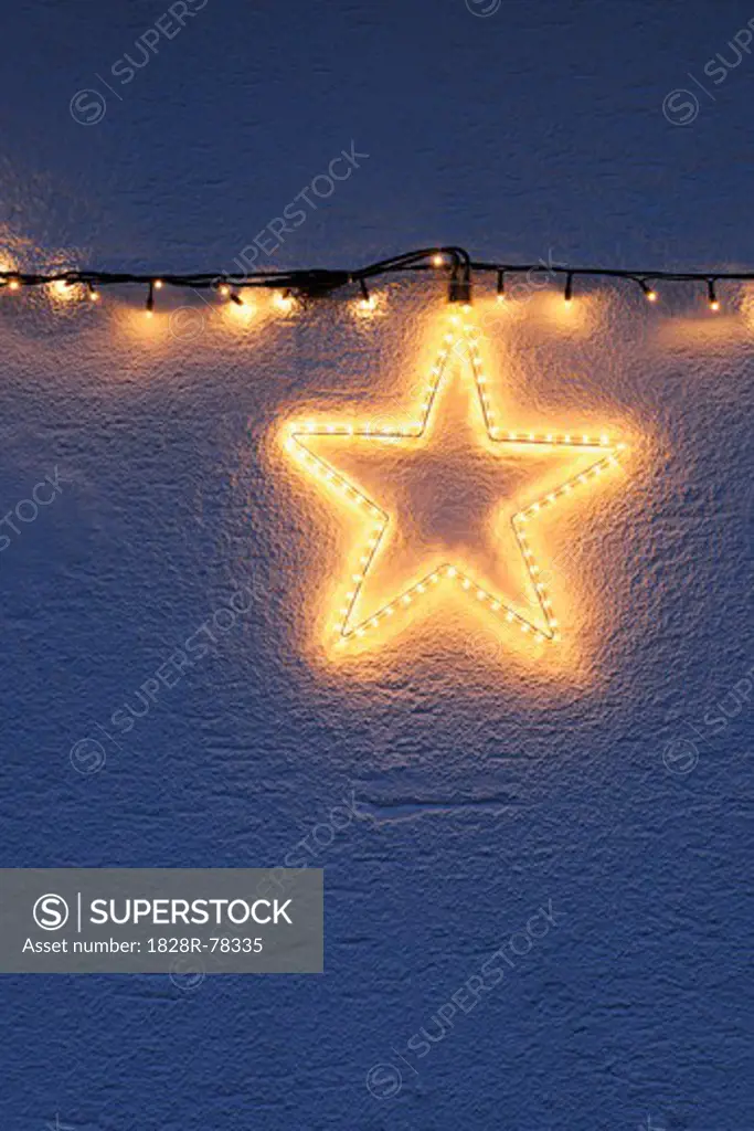 Star Shaped Christmas Light, Bavaria, Germany