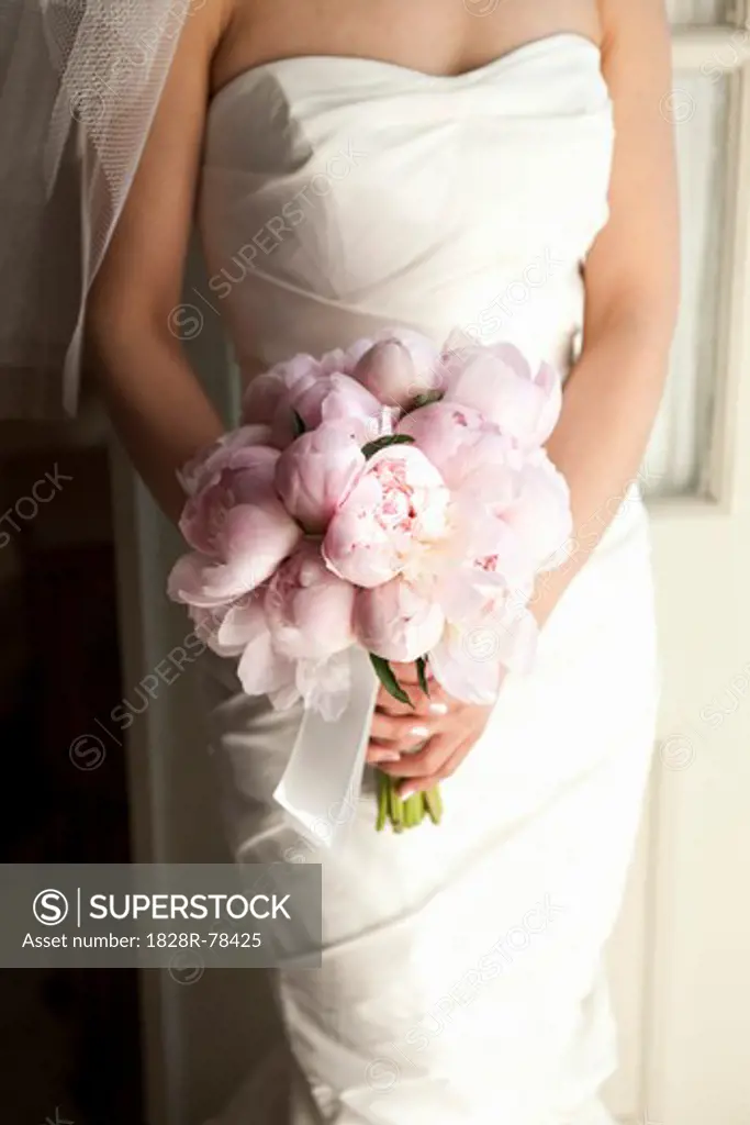 Bride holding Bouquet