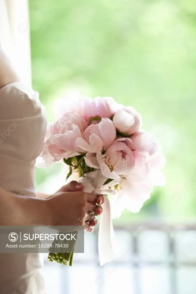 Bride holding Bouquet