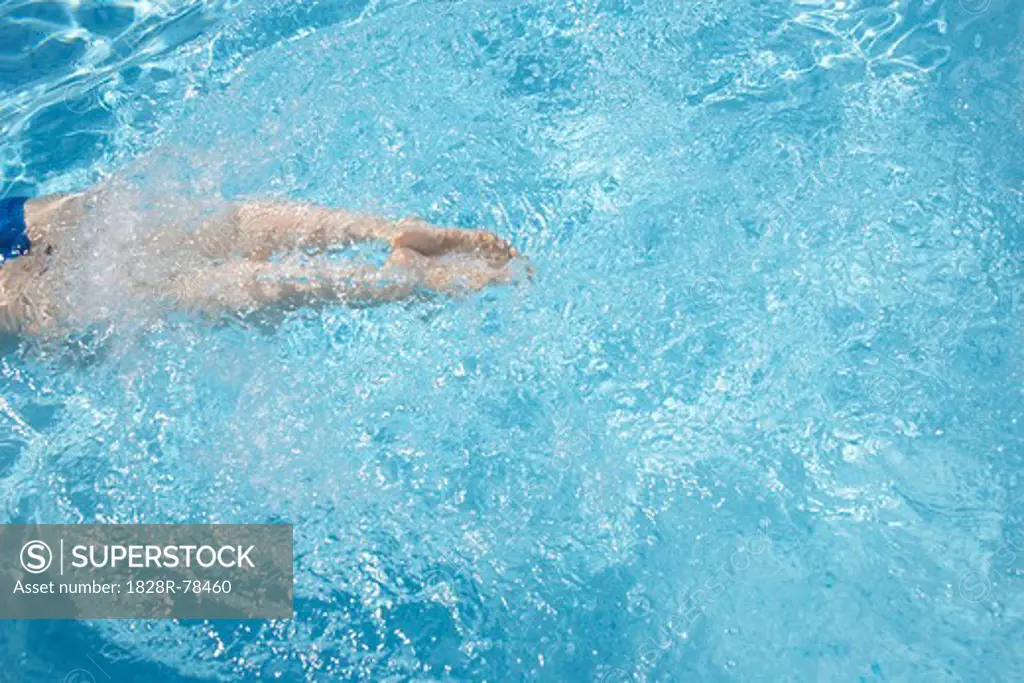 Woman Swimming, Cannes, Provence, Provence-Alpes-Cote d'Azur, France