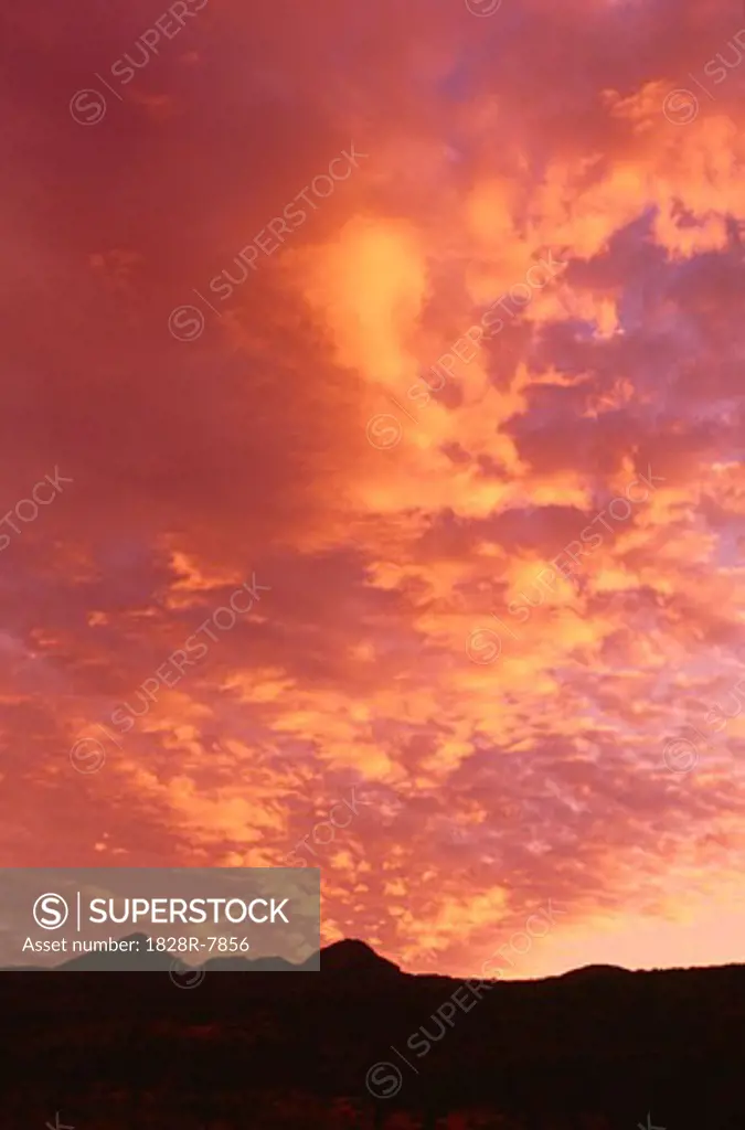Clouds at Sunset, Kamieskroon, Cape Province, South Africa   