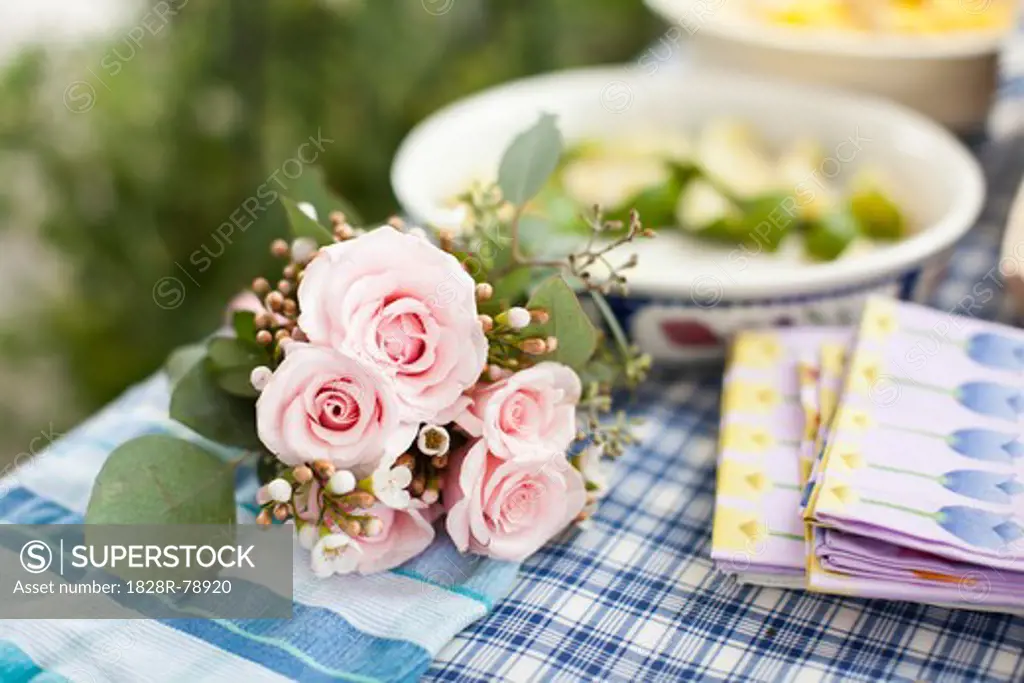 Roses on Tabletop