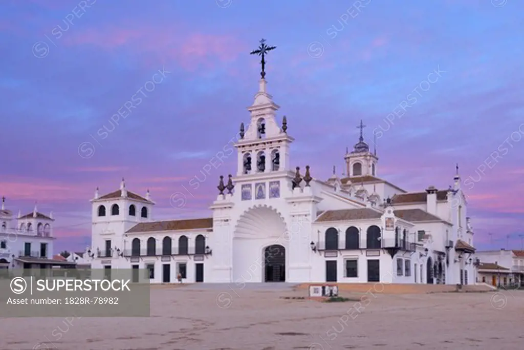 Ermita del Rocio, El Rocio, Huelva Province, Costa de la Luz, Andalusia, Spain