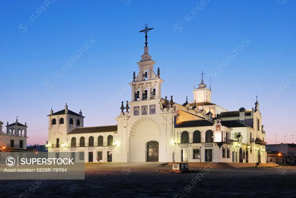 Ermita del Rocio, El Rocio, Huelva Province, Costa de la Luz, Andalusia, Spain