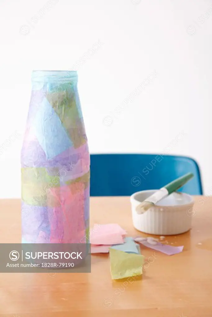 Tissue Paper Covered Bottle