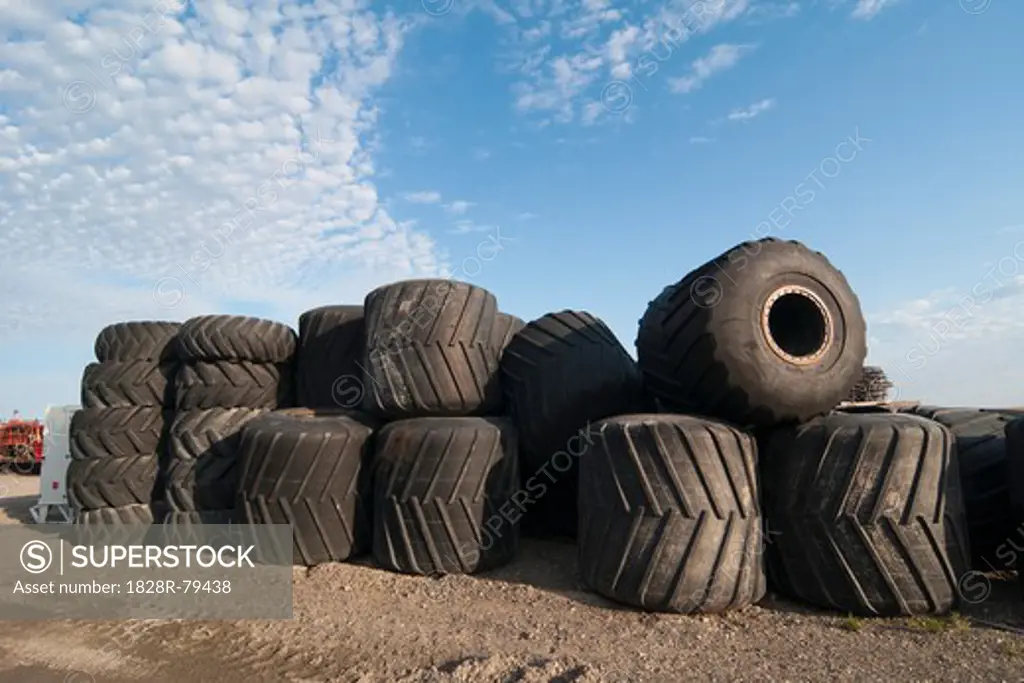 Tires, Prudhoe Bay, Alaska, USA