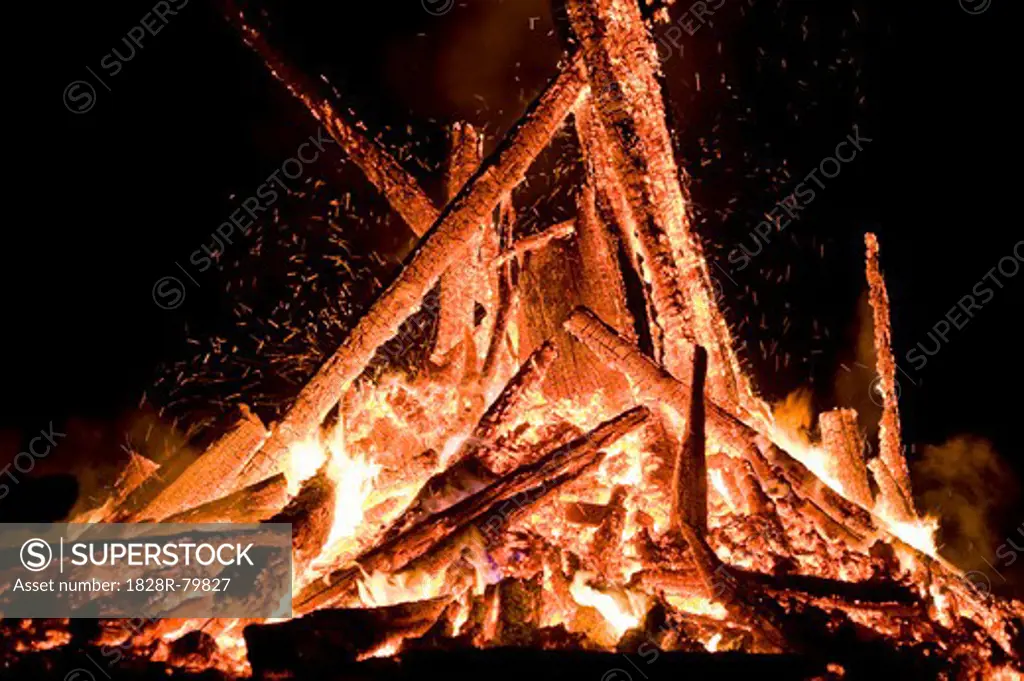 Campfire, Salzburg, Salzburger Land, Austria