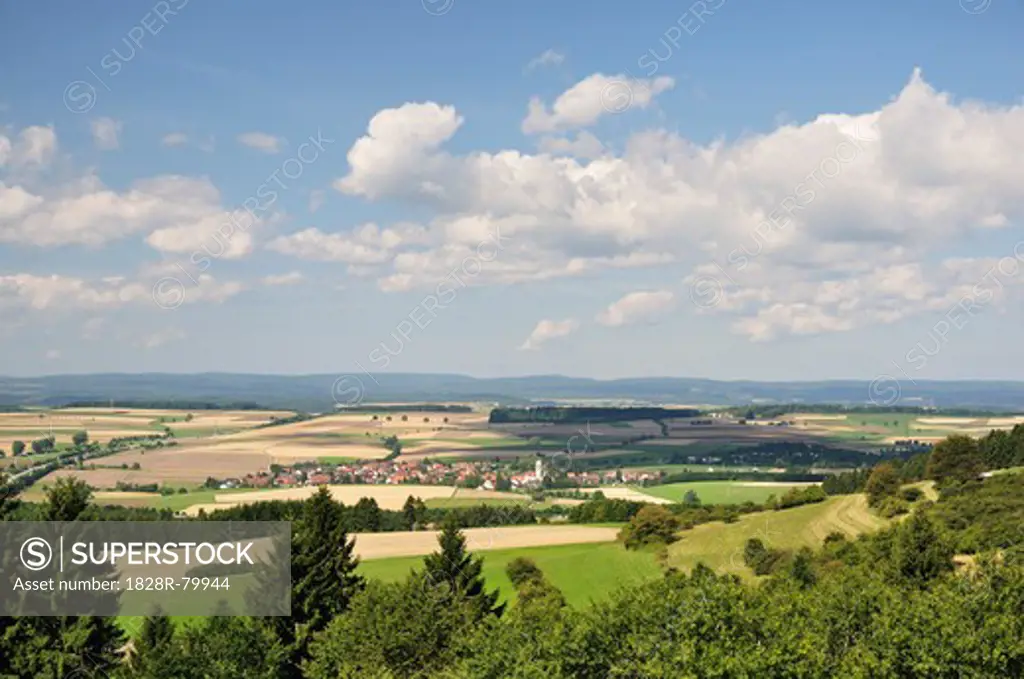 Baar and Black Forest View From, Oefingen, Baden-Wurttemberg, Germany