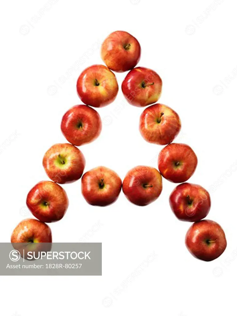Apples Forming Letter A