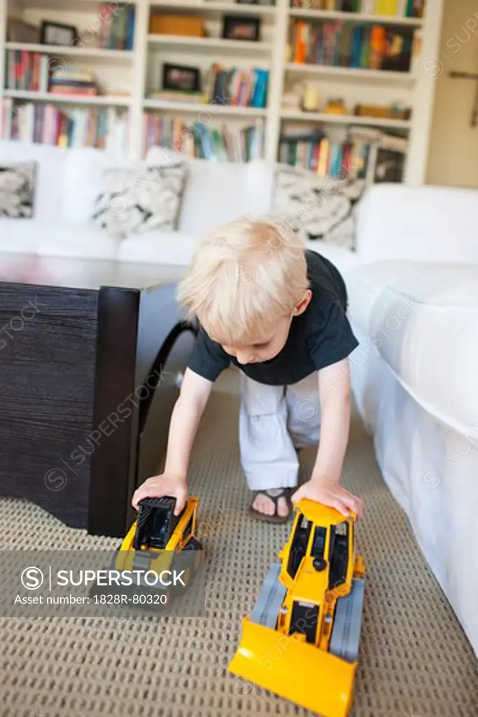 Boy Playing, Newport Beach, Orange County, California, USA
