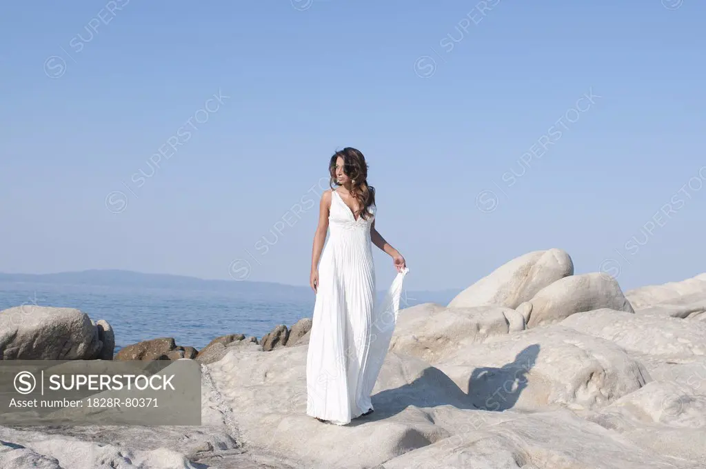Woman on Rocks